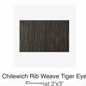 Chilewich Rib Weave Dark Brown Floor Mat
